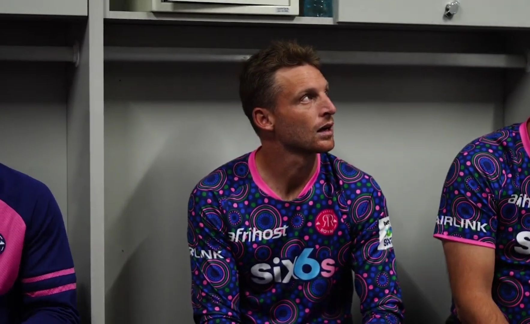 Jos Buttler in dressing room (Credtis: YT/Paarl Royals)