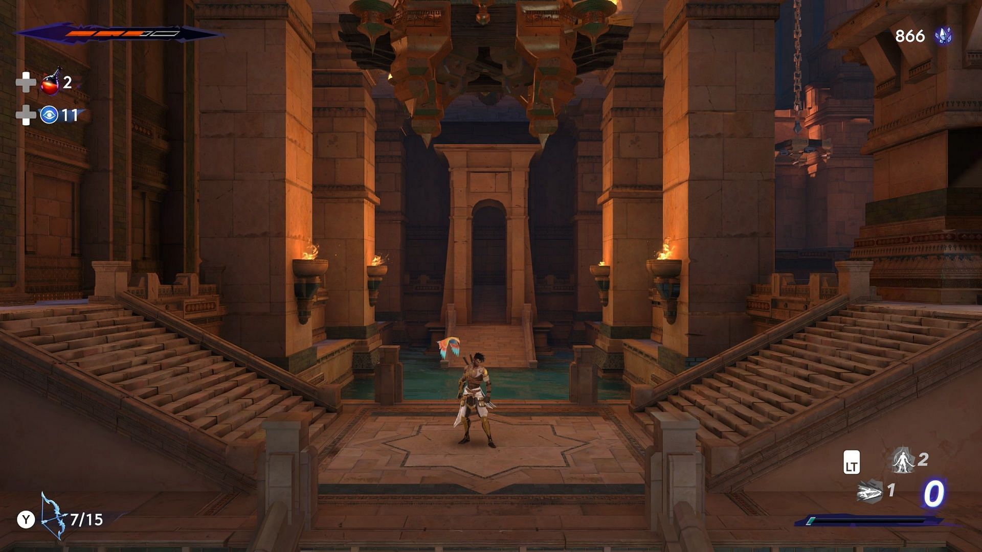 Captured at 2K resolution and max settings (Screenshot from Prince of Persia The Lost Crown)