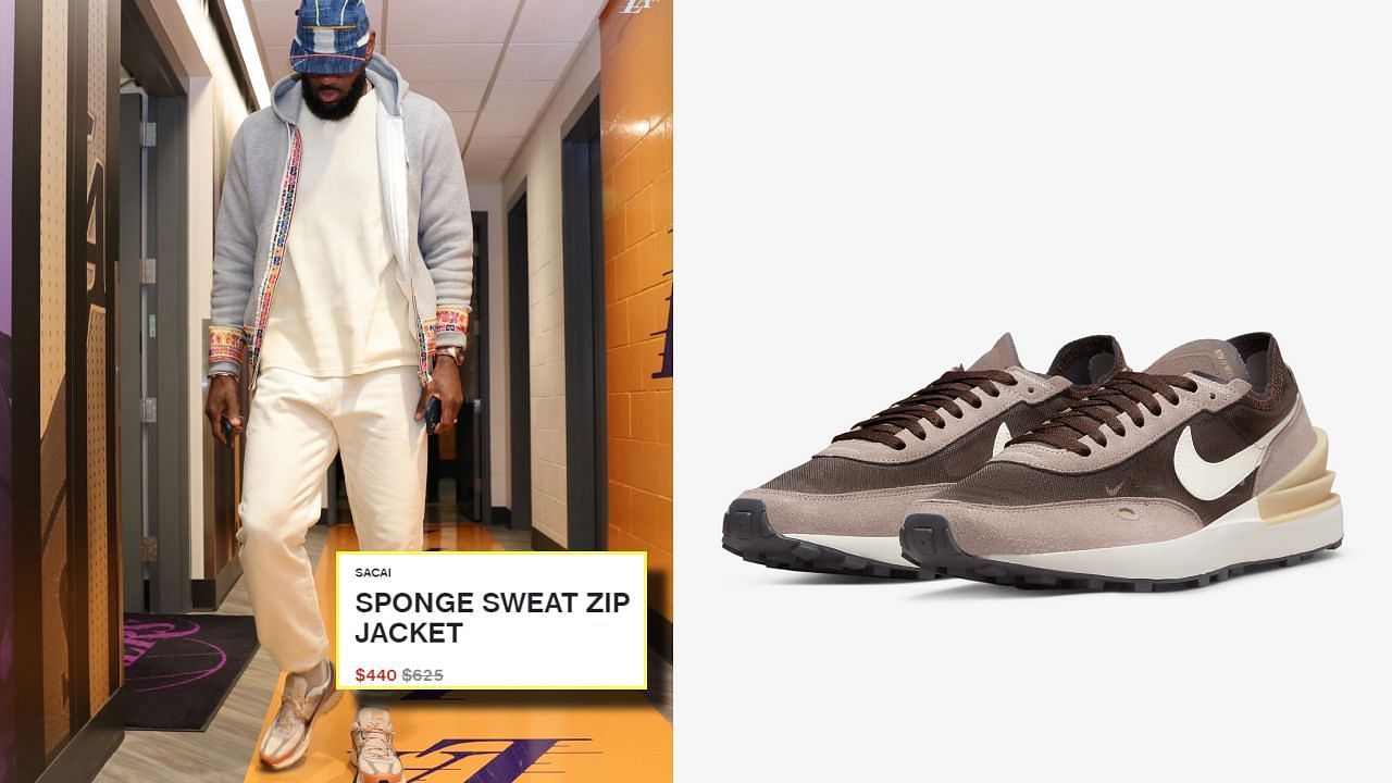 LeBron James pulls up to Clippers-Lakers donning $625 jacket with Nike ...
