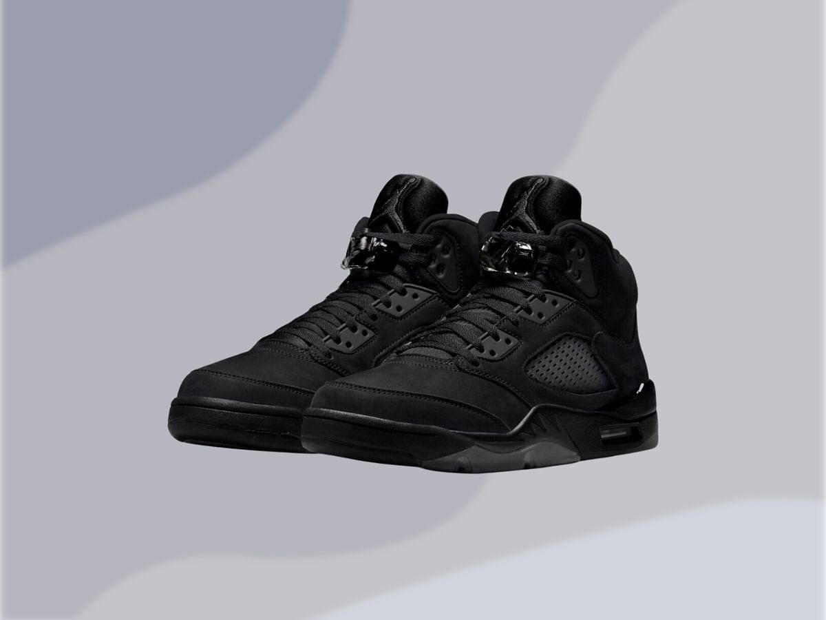 Air Jordan 5 Black Cat sneakers (Image via Instagram/@zsneakerheadz)