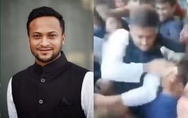 [Watch] Shocking video of Shakib Al Hasan slapping man goes viral on social media