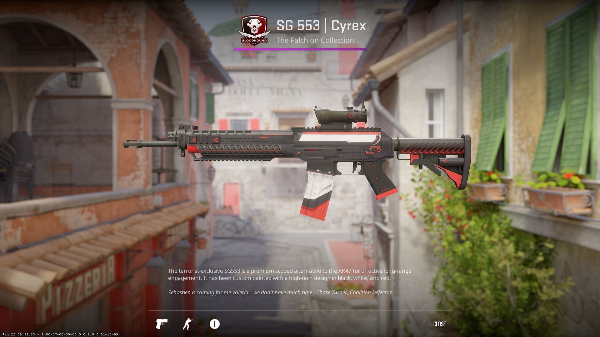 SG-553 Cyrex (Image via Valve)