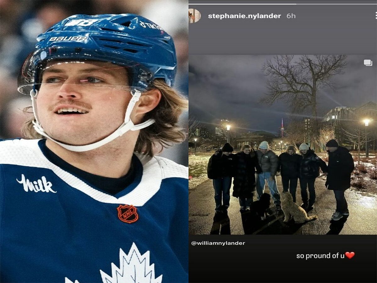 William Nylander's sisters Ella and Stephanie react to their brother ...