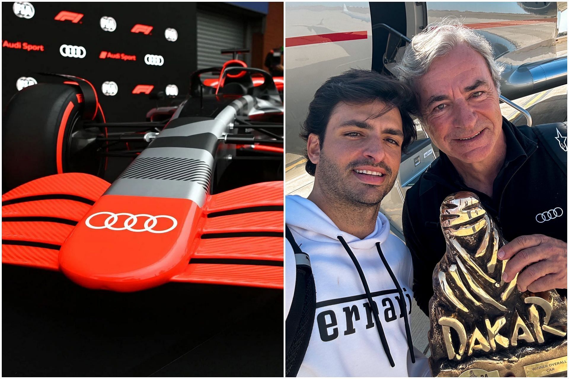 Carlos Sainz Sr. feels Audi will succeed in F1 (Collage via Sportskeeda)
