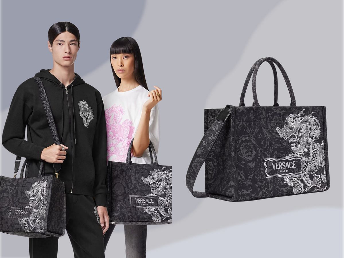 Versace Athena Year of the Dragon tote bag for Lunar New Year 2024 (Image via Versace)
