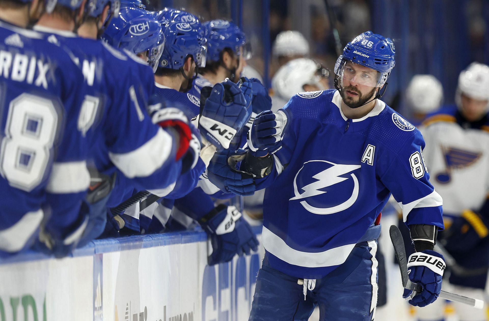 Nikita Kucherov is leading the NHL in points