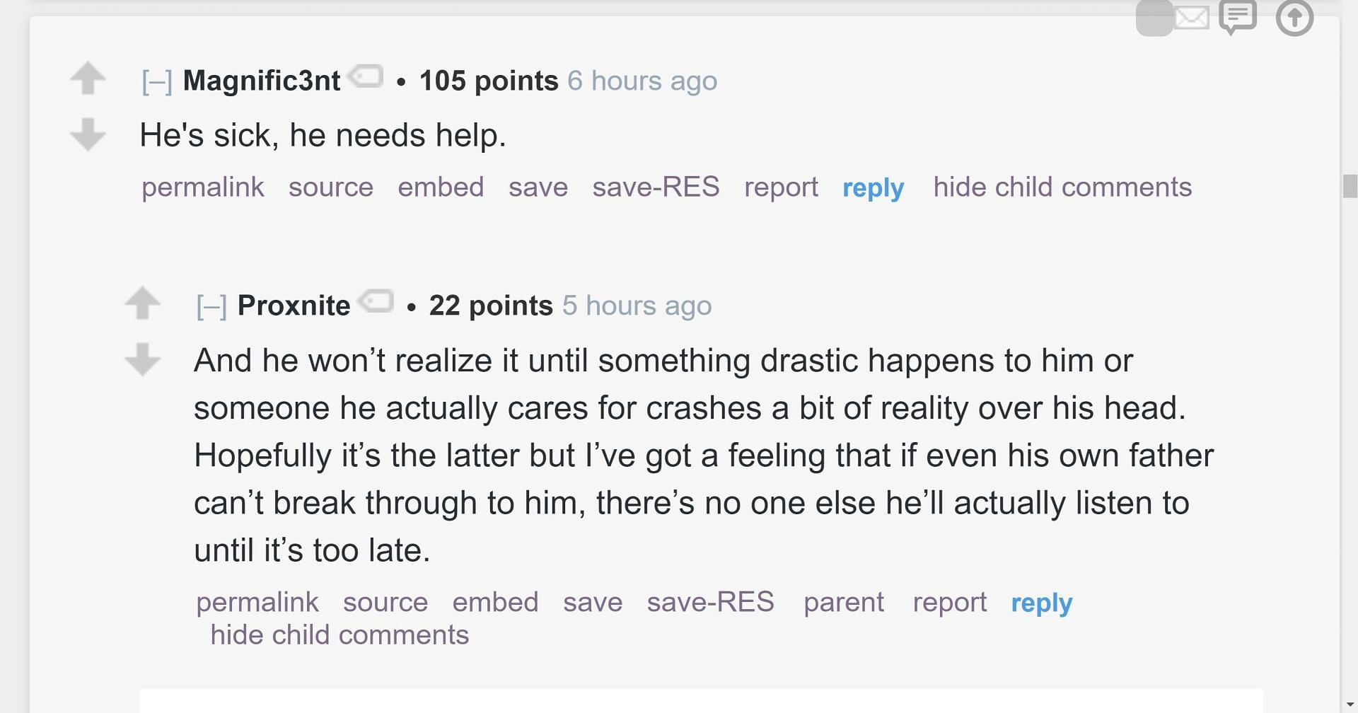 Redditor u/Magnific3nt&#039;s aforementioned comment (Image via r/LivestreamFail subreddit)