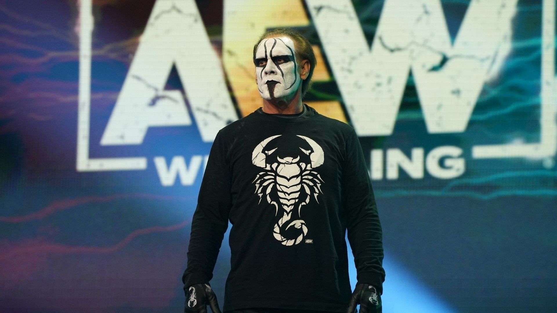 Sting heads to the ring on AEW Dynamite
