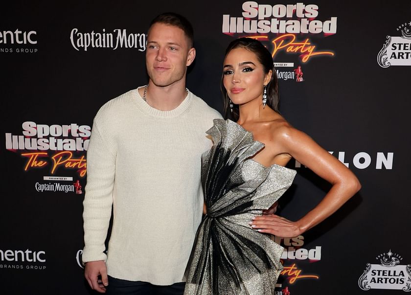 WATCH: Christian McCaffrey, Olivia Culpo share intimate kiss after ...