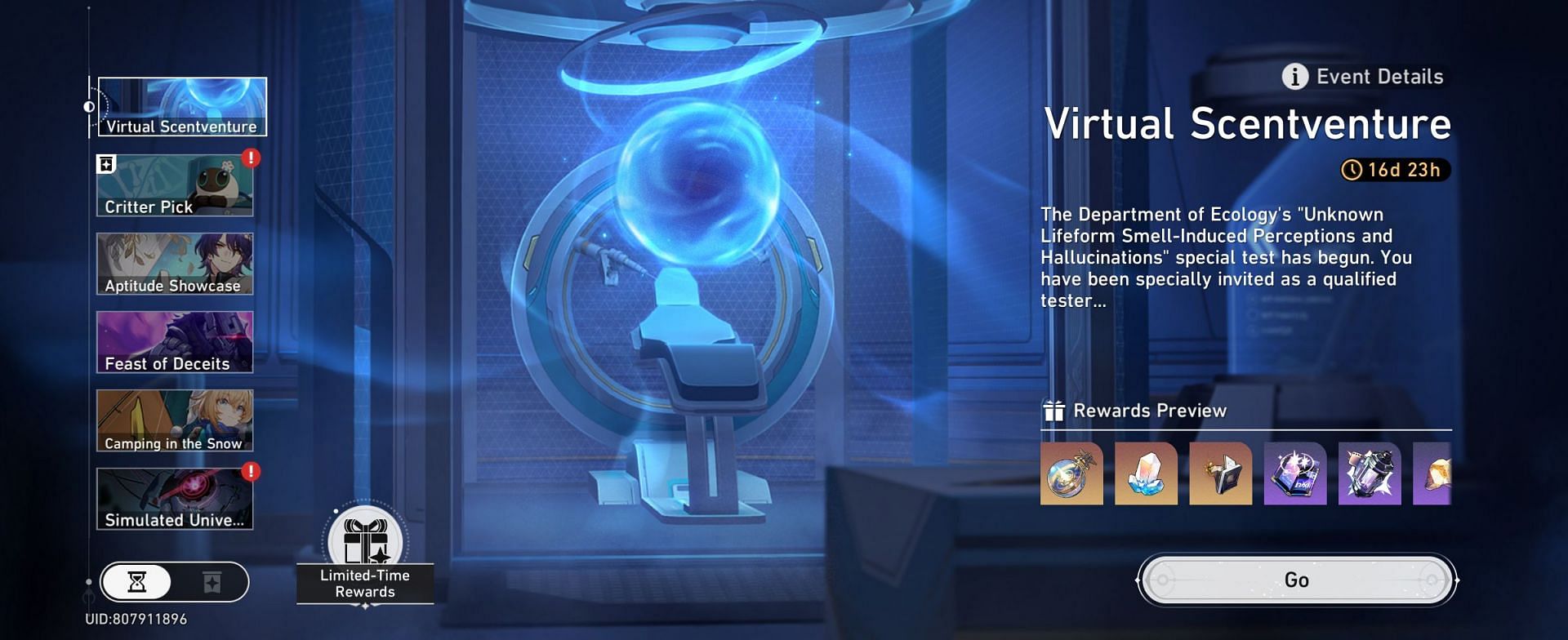 Virtual Scentventure , a new event in Star Rail(Image via HoYoverse)