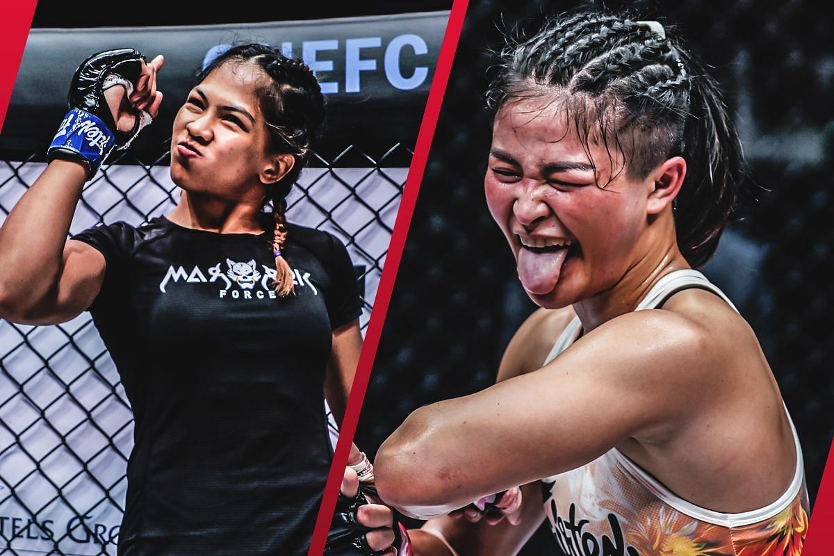 Denice Zamboanga (left) and Stamp Fairtex (right).