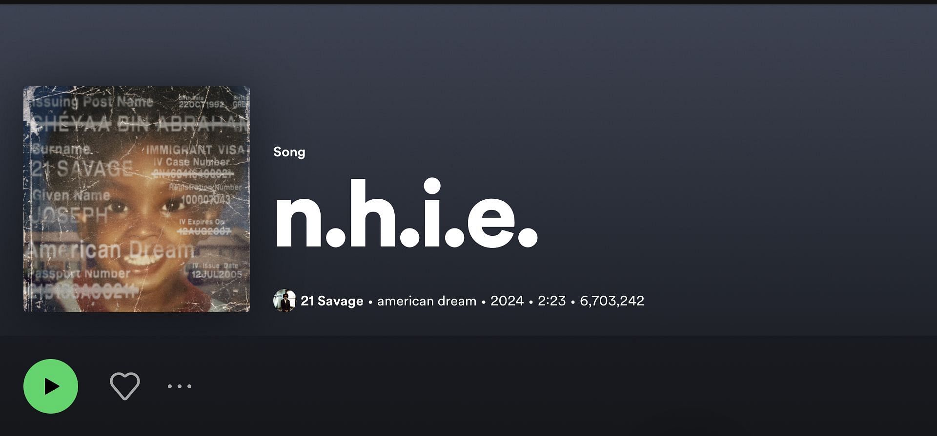 Track 4 of the album (Image via Spotify)