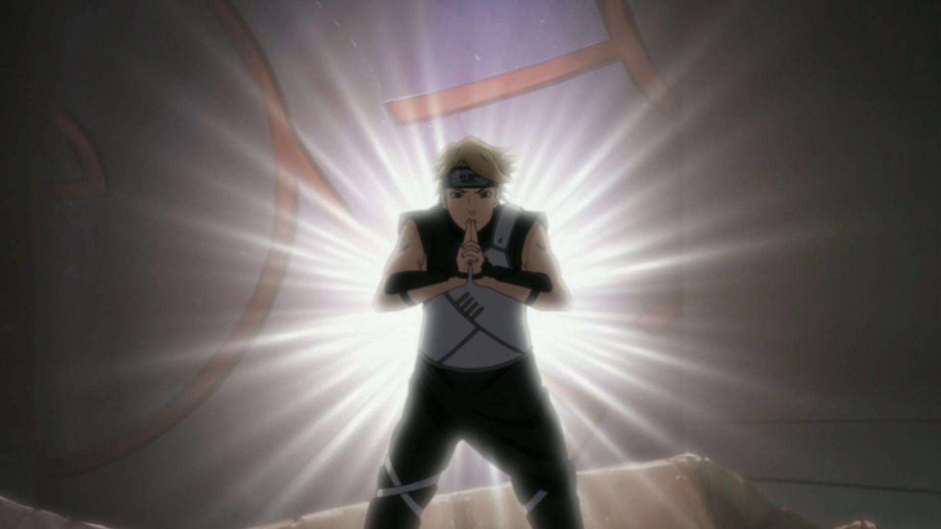 C using the Lightning Illusion Flash of Lightning Pillar genjutsu in &#039;Naruto Shippuden&#039; (Image via Studio Pierrot)