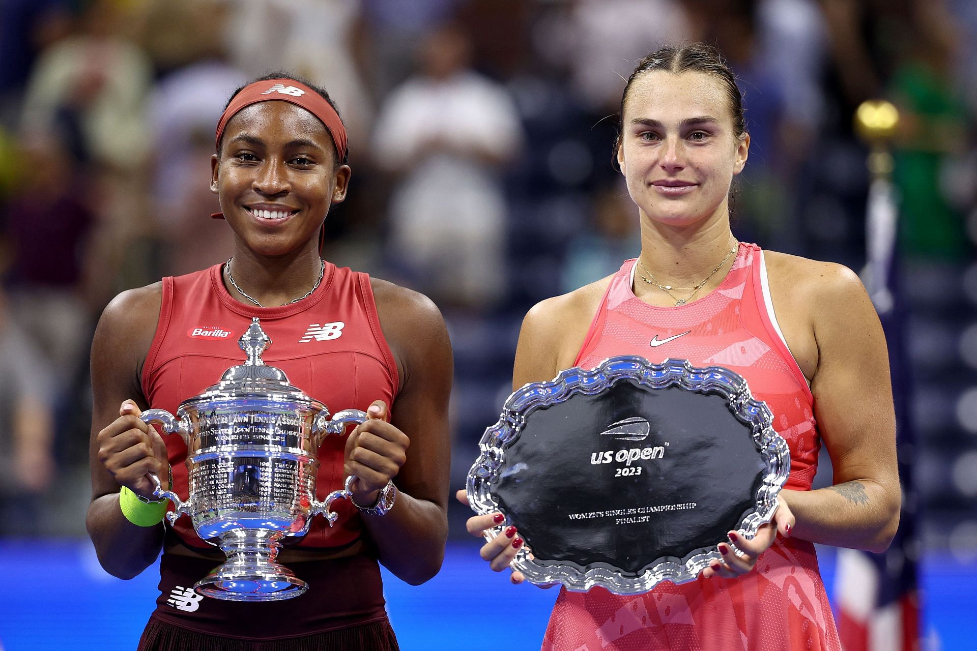 Aryna Sabalenka and Coco Gauff at the 2023 US Open