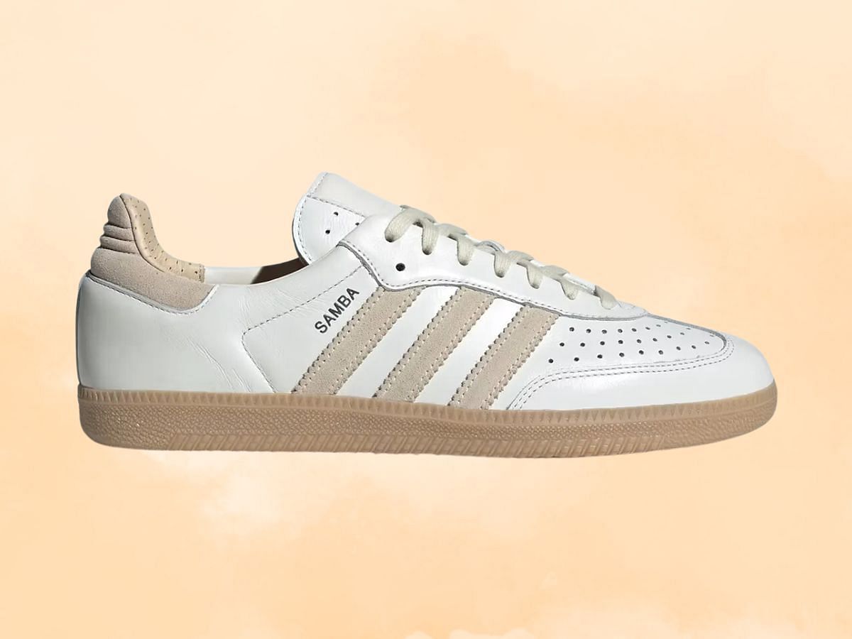 Adidas Samba Wonder white/Magic Beige sneakers (Image via Sportskeeda)