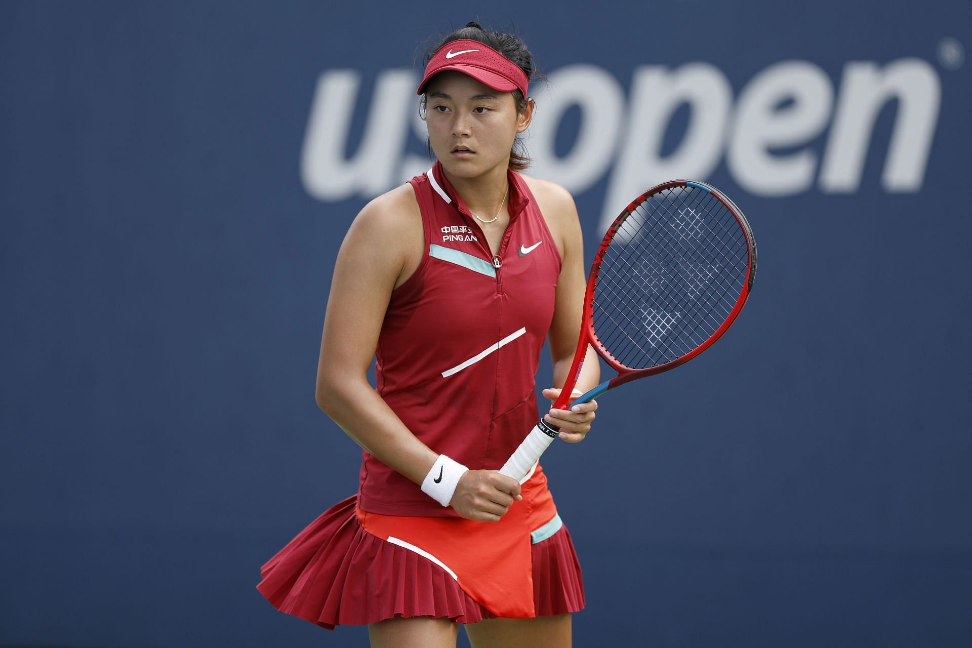 Wang Yafan at the 2023 US Open.