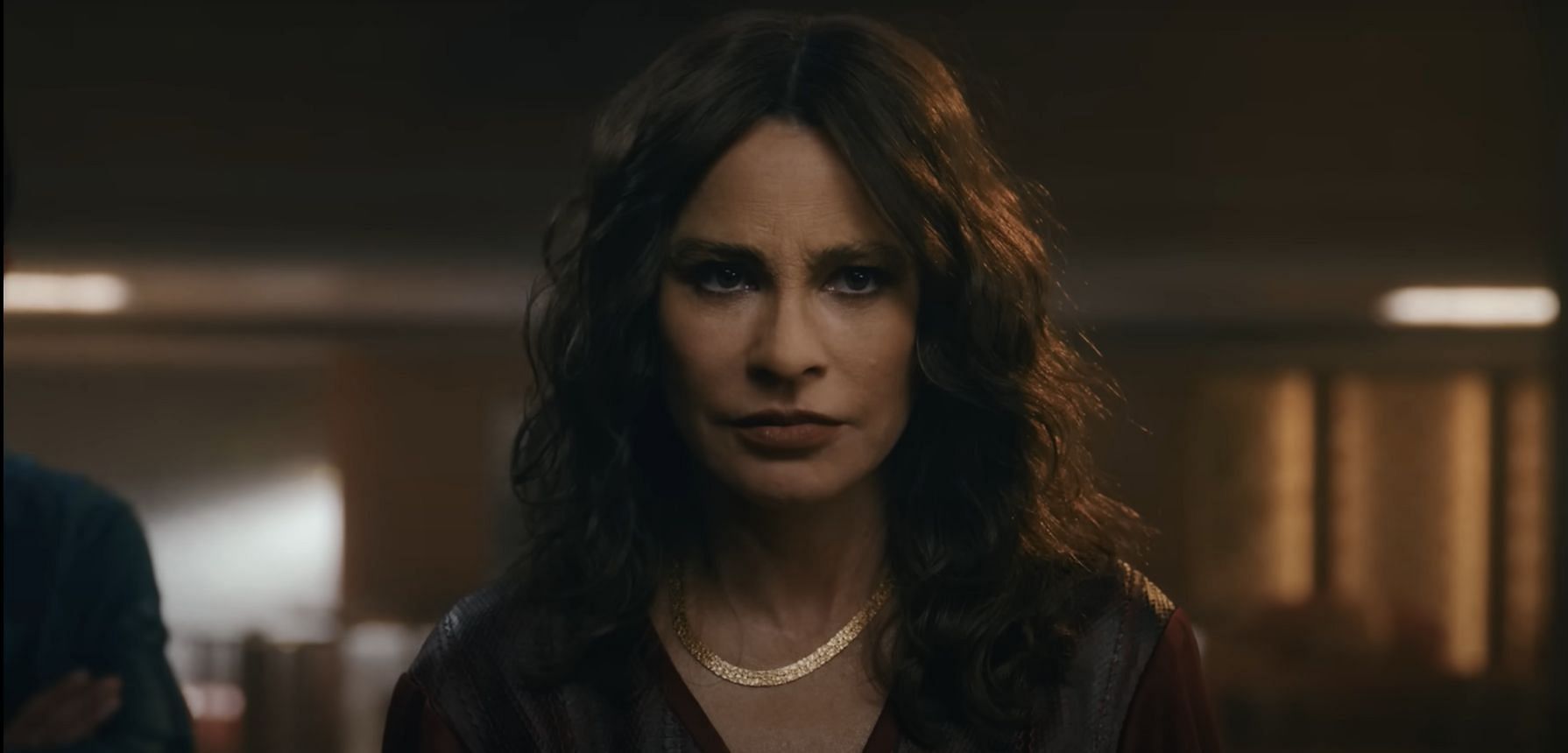 Sof&iacute;a Vergara as Griselda Blanco (Image via Netflix, Griselda trailer, 00:25)