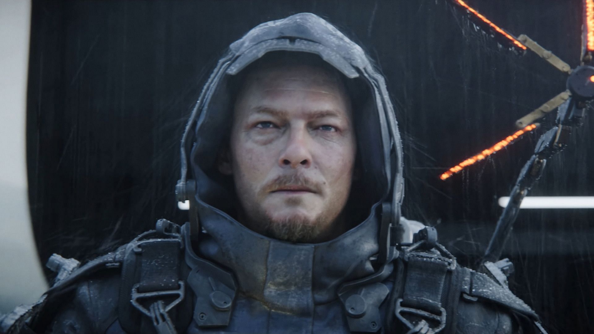 Norman Reedus plays the main character Sam in Death Stranding (Image via Kojima Productions)