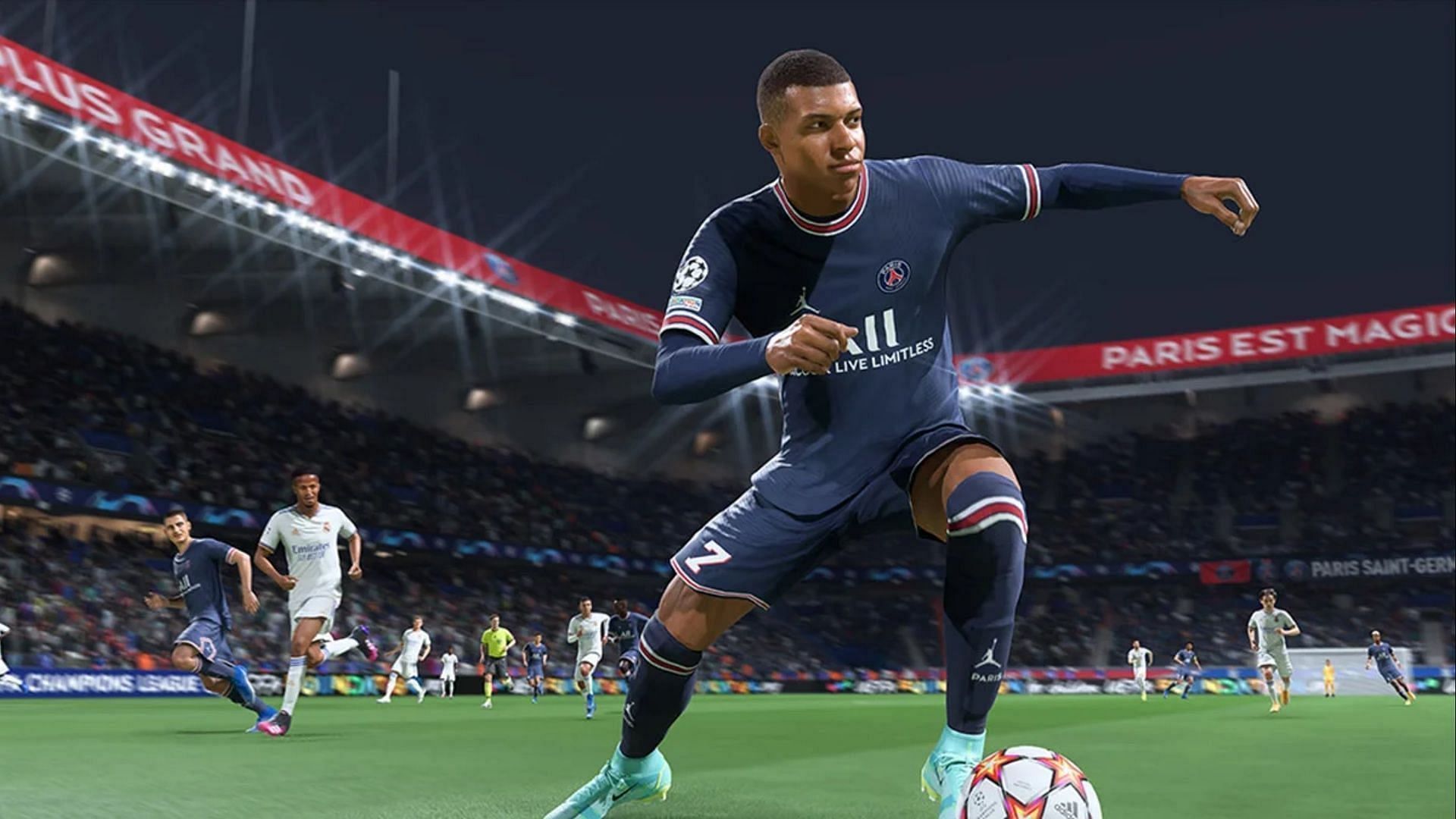 Kylian Mbappe is extremely good in attack (Image via EA Sports)