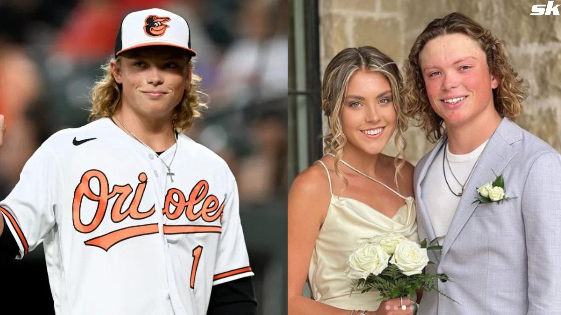 "My best friend" No. 1 prospect Jackson Holliday and wife Chloe share