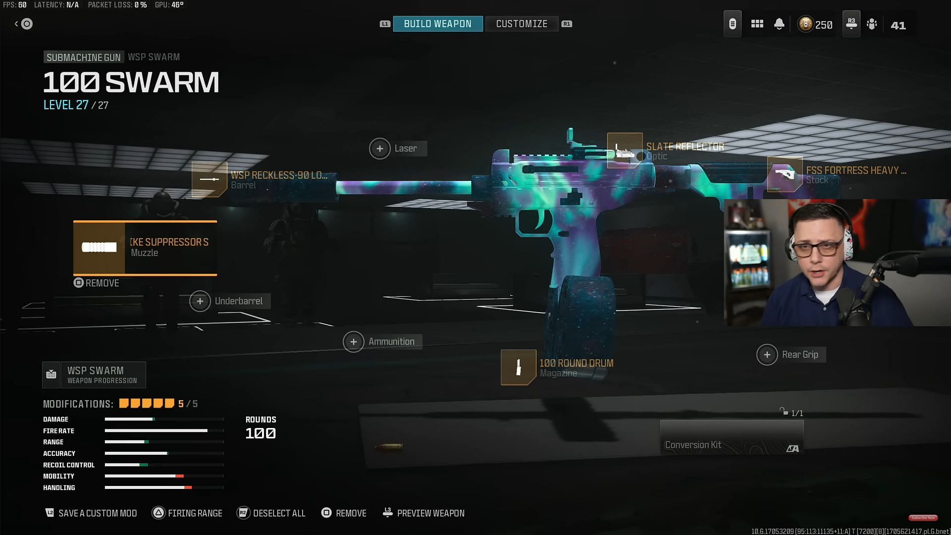 WSP Swarm loadout (Image via Activision and YouTube/JGOD)