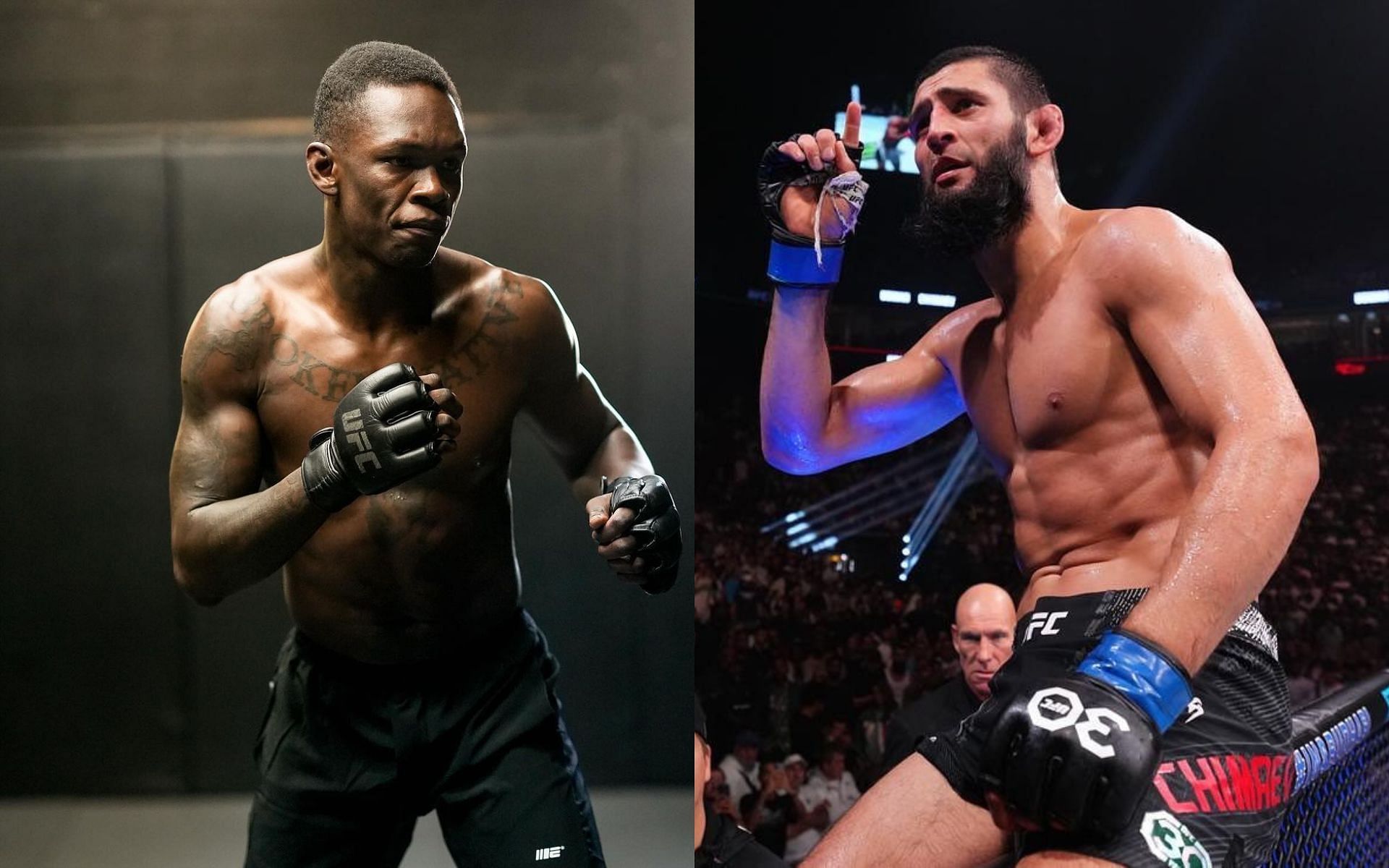 Israel Adesanya (left) and Khamzat Chimaev (right) have long been at odds with one another [Images courtesy: @stylebender and @khamzat_chimaev on Instagram]