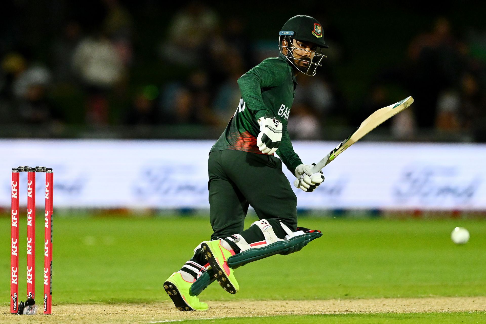 Litton Das in New Zealand v Bangladesh - Men's T20 Game 1