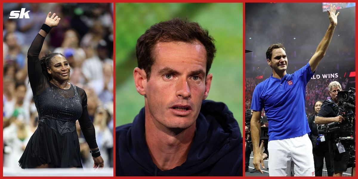 Serena Williams, Andy Murray and Roger Federer