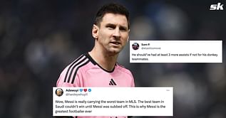 “Carrying the worst team in MLS”, “Best player on the pitch” - Fans salute Lionel Messi despite Inter Miami's 3-4 defeat to Al-Hilal