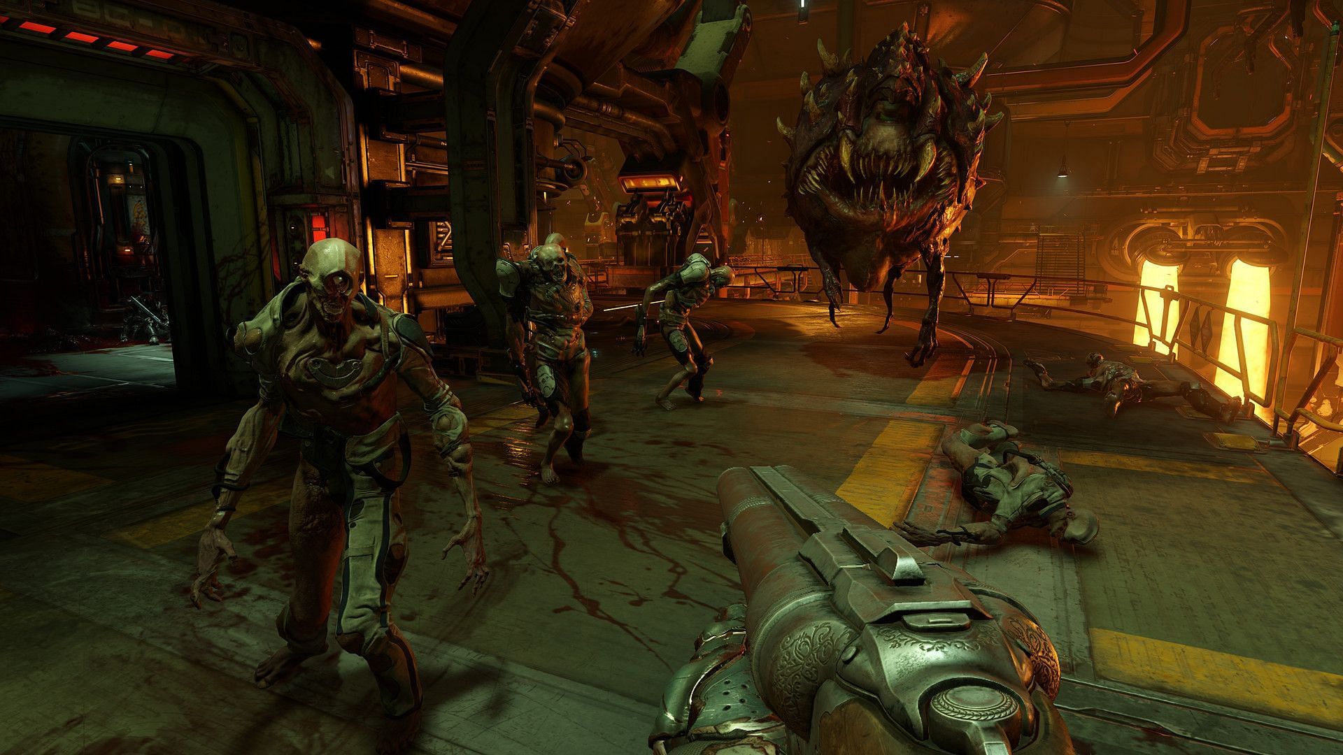 The level of cathartic action in DOOM 2016 is still unparalleled (Image via Bethesda Softworks)