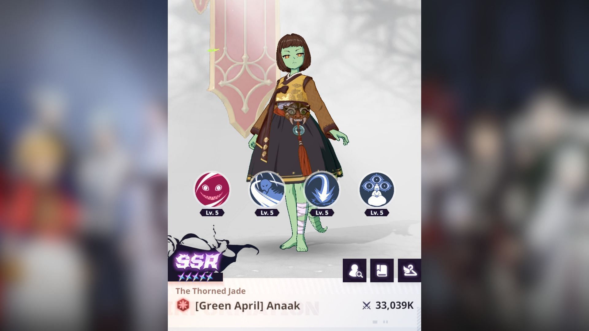 (Green April) Anaak in Tower of God New World. (Image via Netmarble)