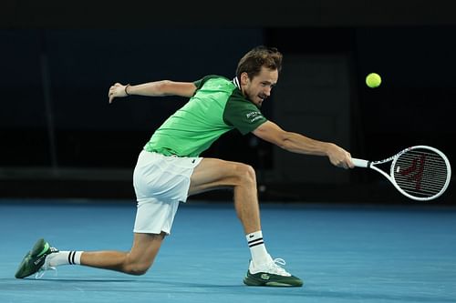 Daniil Medvedev in action at the 2024 Australian Open.