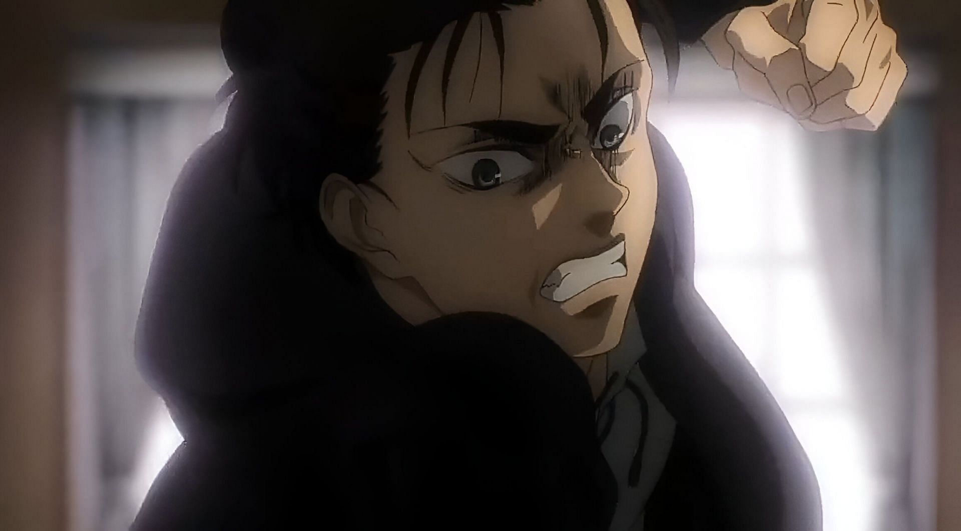 Eren Yeager as seen in the anime (Image via MAPPA)