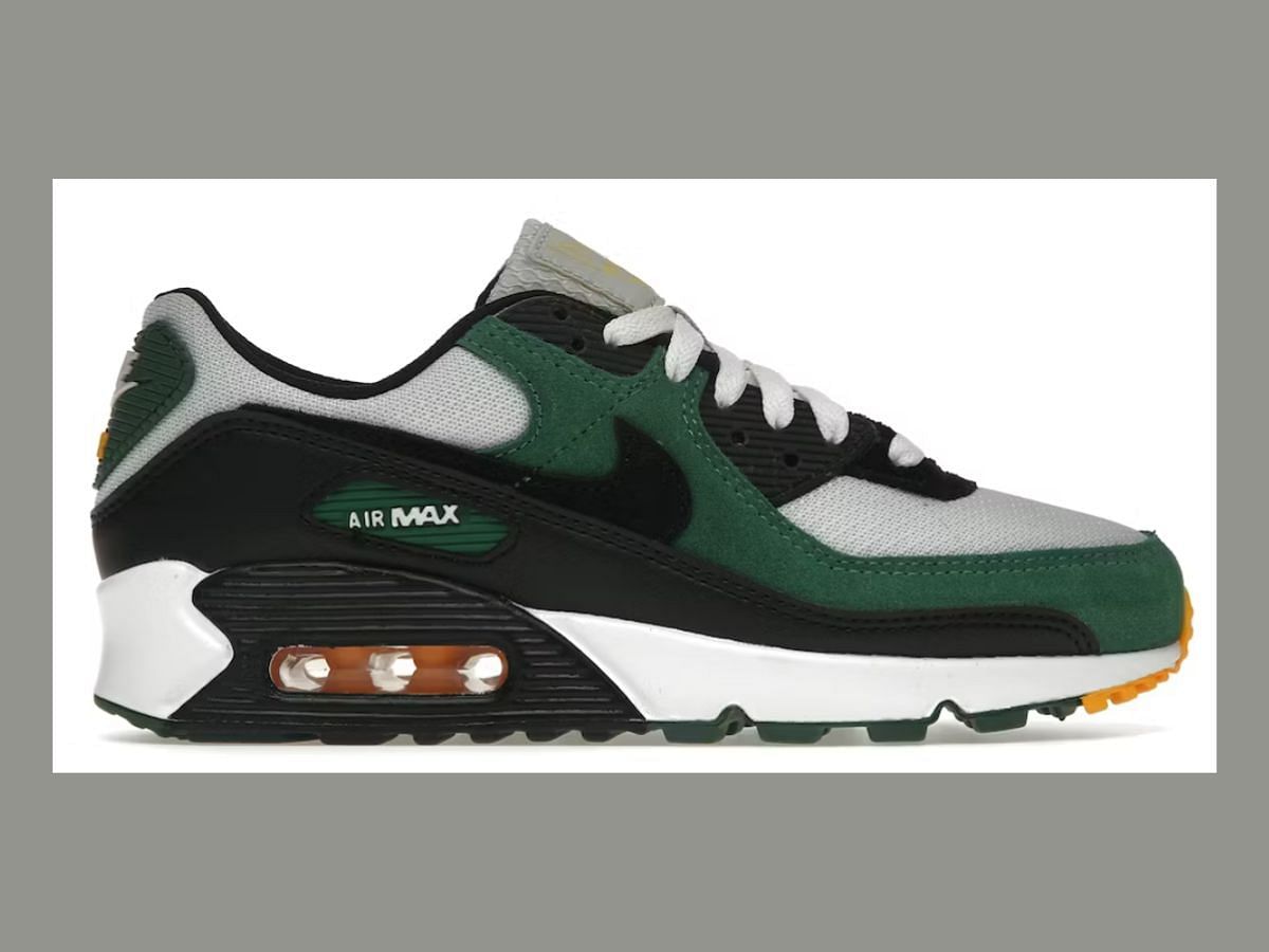 The 90 &quot;Pure Platinum George Green&quot; sneakers (Image via StiockX)