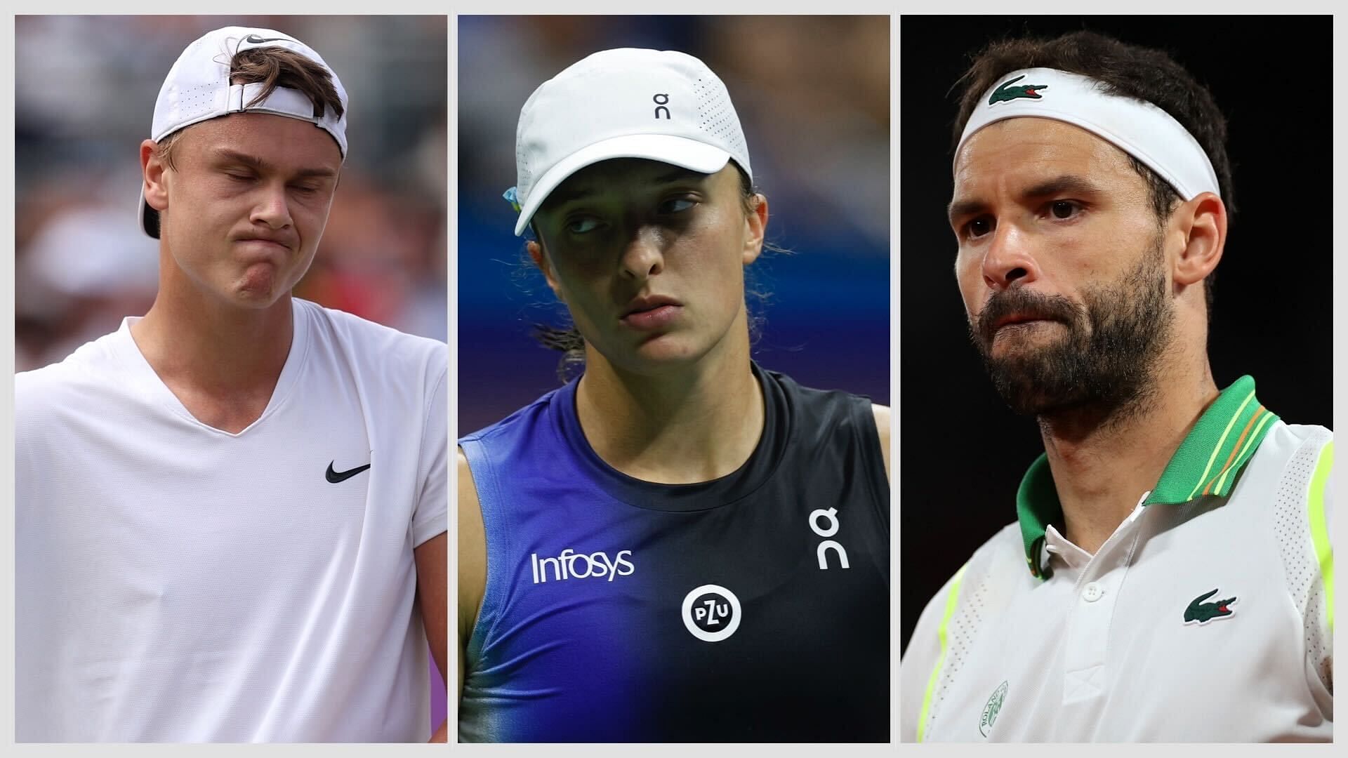 Holger Rune, Iga Swiatek and Grigor Dimitrov suffered early exits at the 2024 Australian Open.
