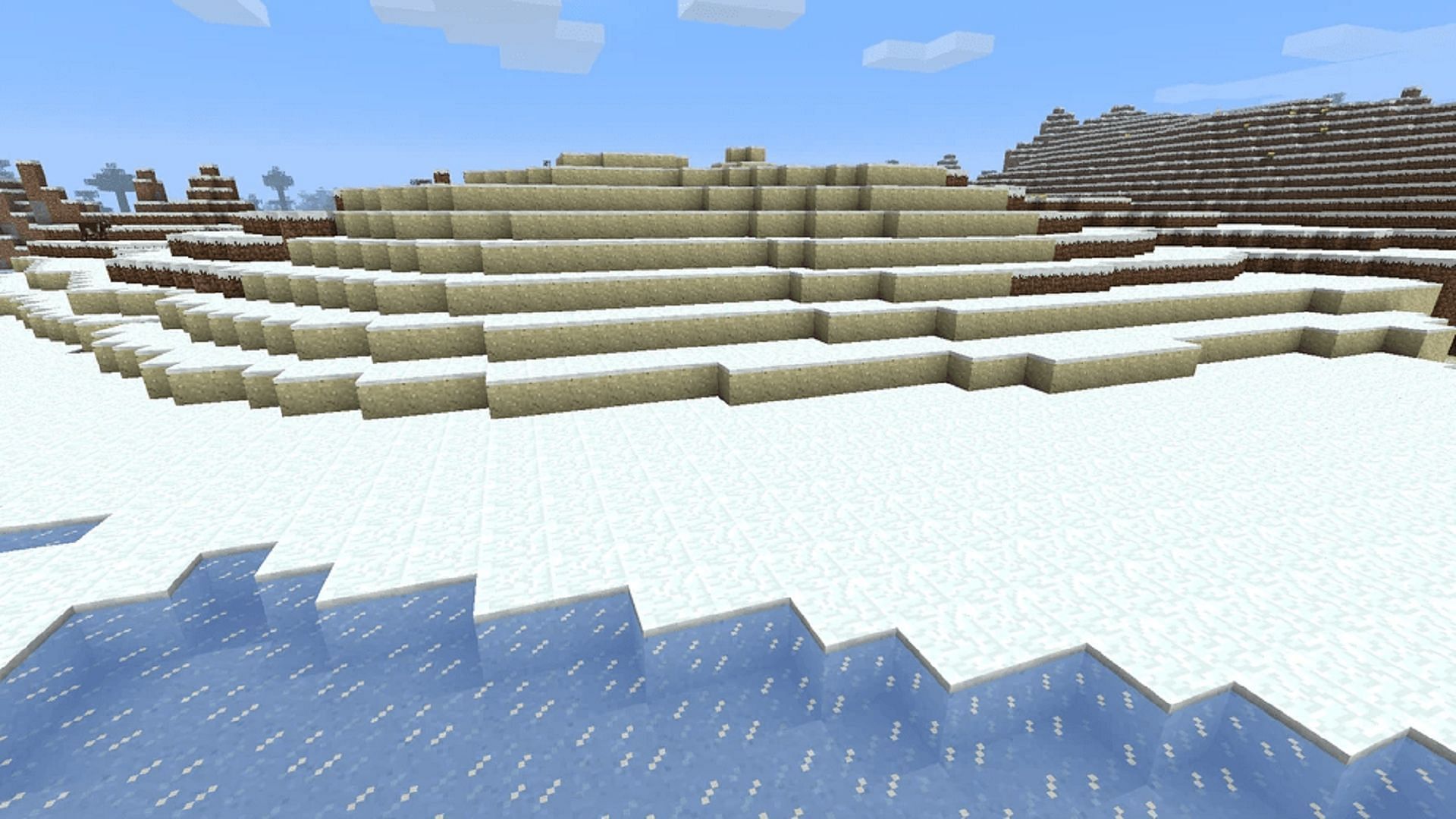 Ice deserts were removed in Minecraft&#039;s Adventure update (Image via Mojang)