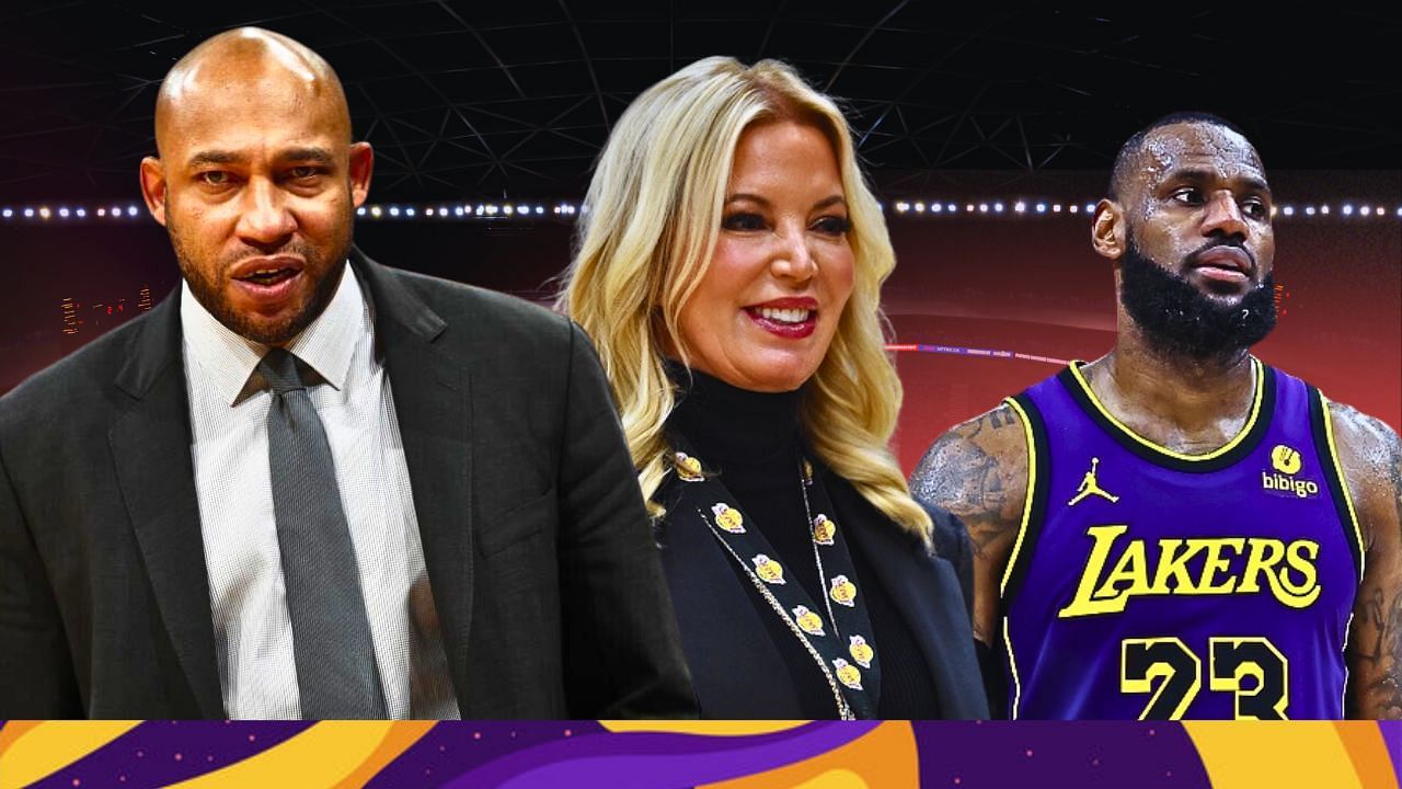 LA Lakers coach Darvin Ham (L) said he still has the support of his boss Jeanie Buss (C) amid their ongoing struggles.