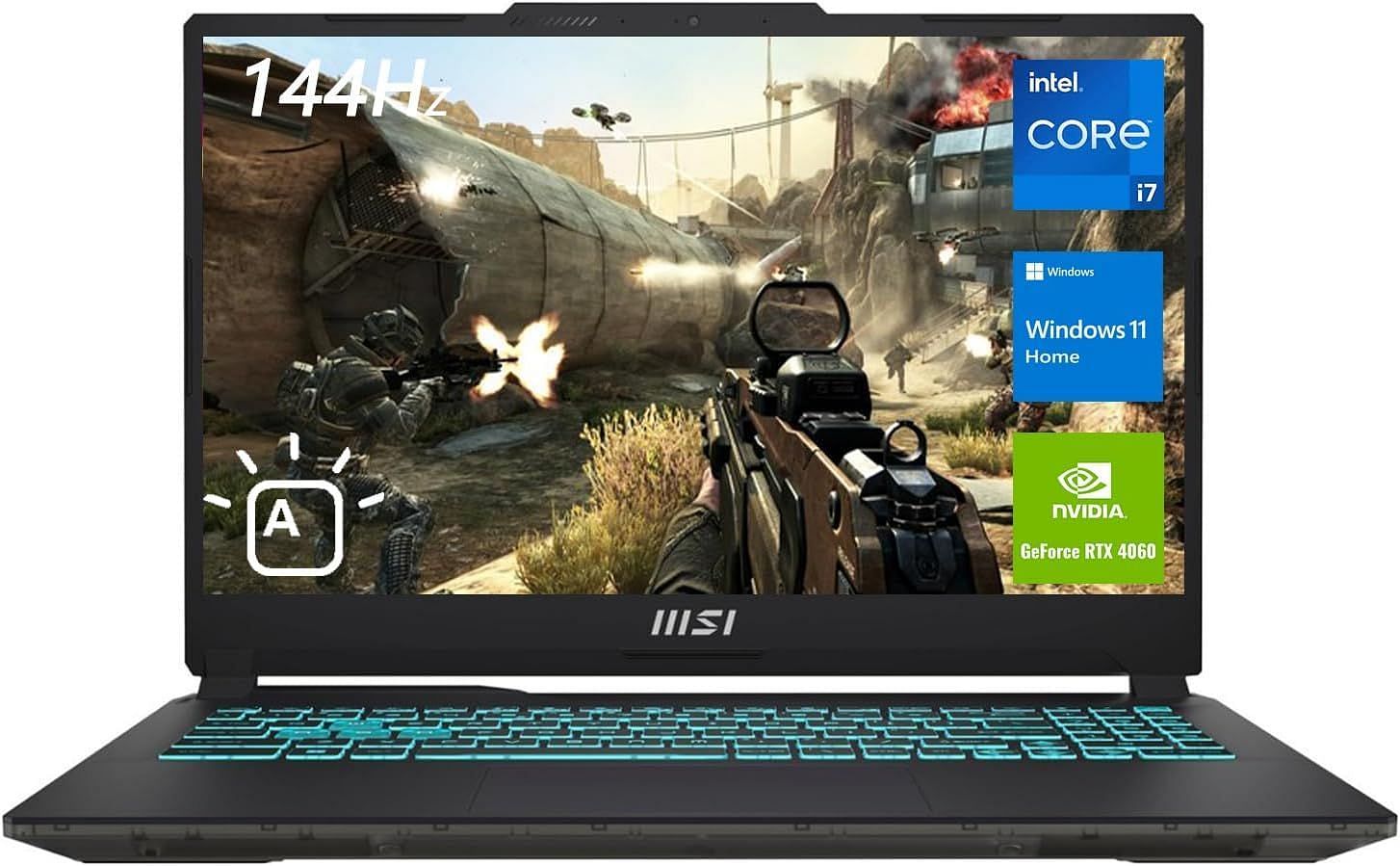 The second gaming laptop on our list is the MSI Cyborg 15 (Image via Amazon)