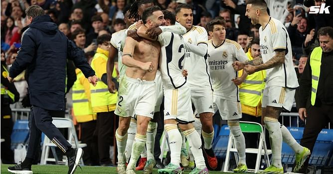 "Absolute robbery yet again", "Vardrid is back" - Fans react as Real Madrid score stoppage time goal to seal comeback victory over Almeria