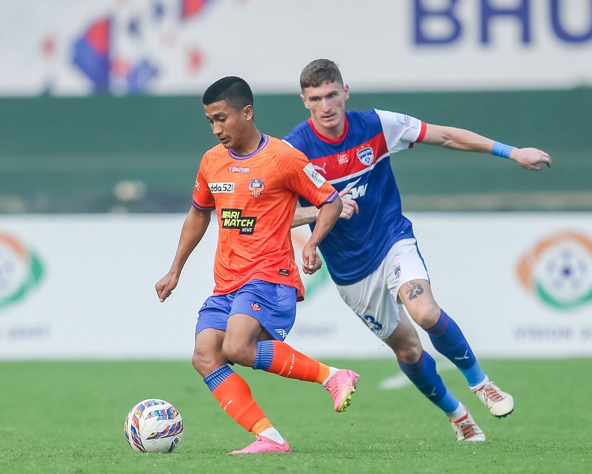 Mohammad Yasir in action for FC Goa in the Kalinga Super Cup.