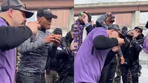 WATCH: Baltimore Governor Wes Moore goes viral for shotgunning beers with Ravens fans before AFC championship game vs Chiefs