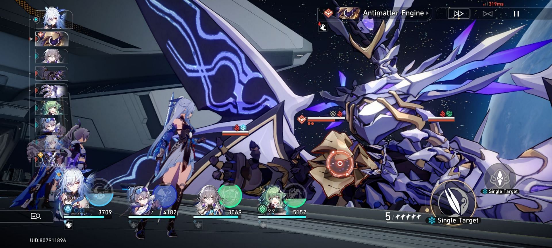 A boss fight in Honkai Star Rail (Image via HoYoverse)