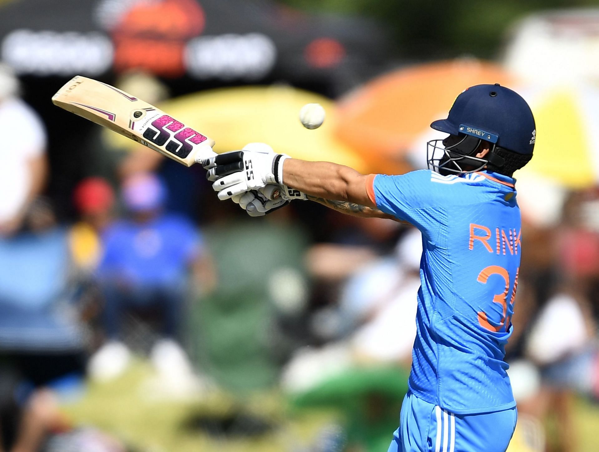 Rinku Singh has never batted above No. 5 in T20Is. [P/C: Getty]
