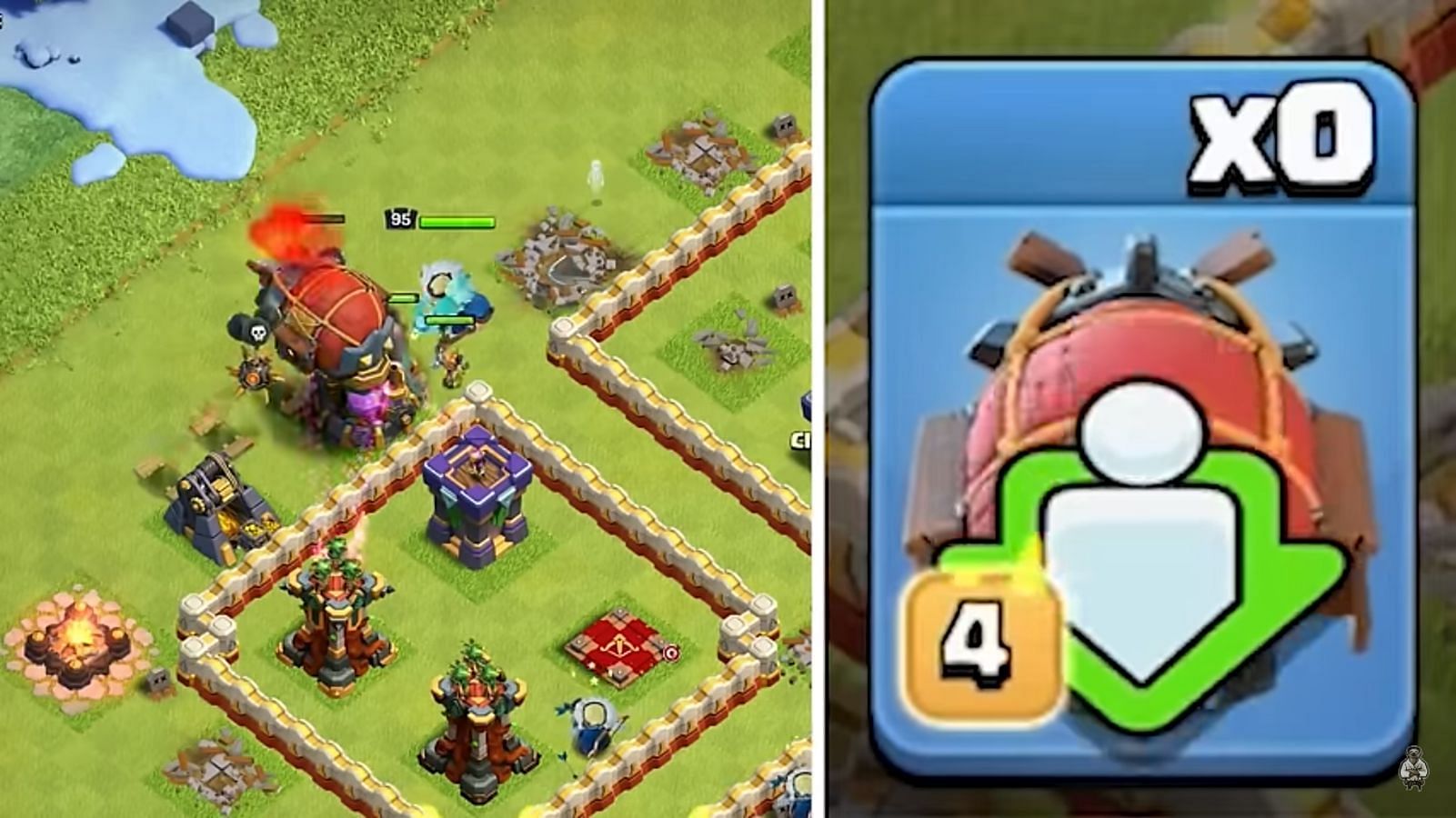 Battle Blimp and Root Rider usage in Chief of the North Challenge (Image via Judo Sloth Gaming / YouTube)