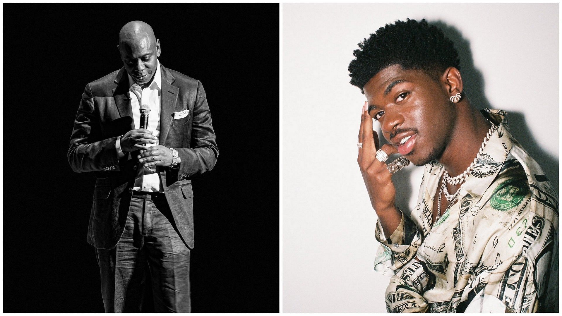 Dave Chappelle and Lil Nas X (Images via Instagram/@davechappelle and X/@LilNasX))