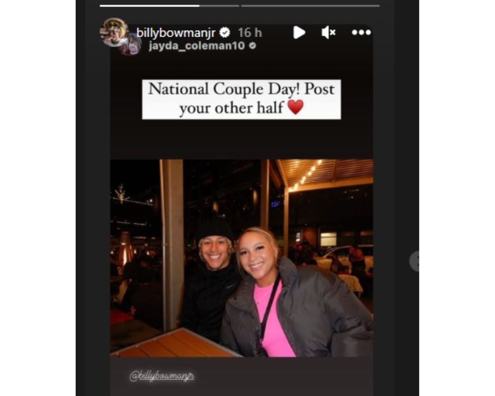 Jayda Coleman Oklahoma DB Billy Bowman Jr. cheers on fiancée Jayda