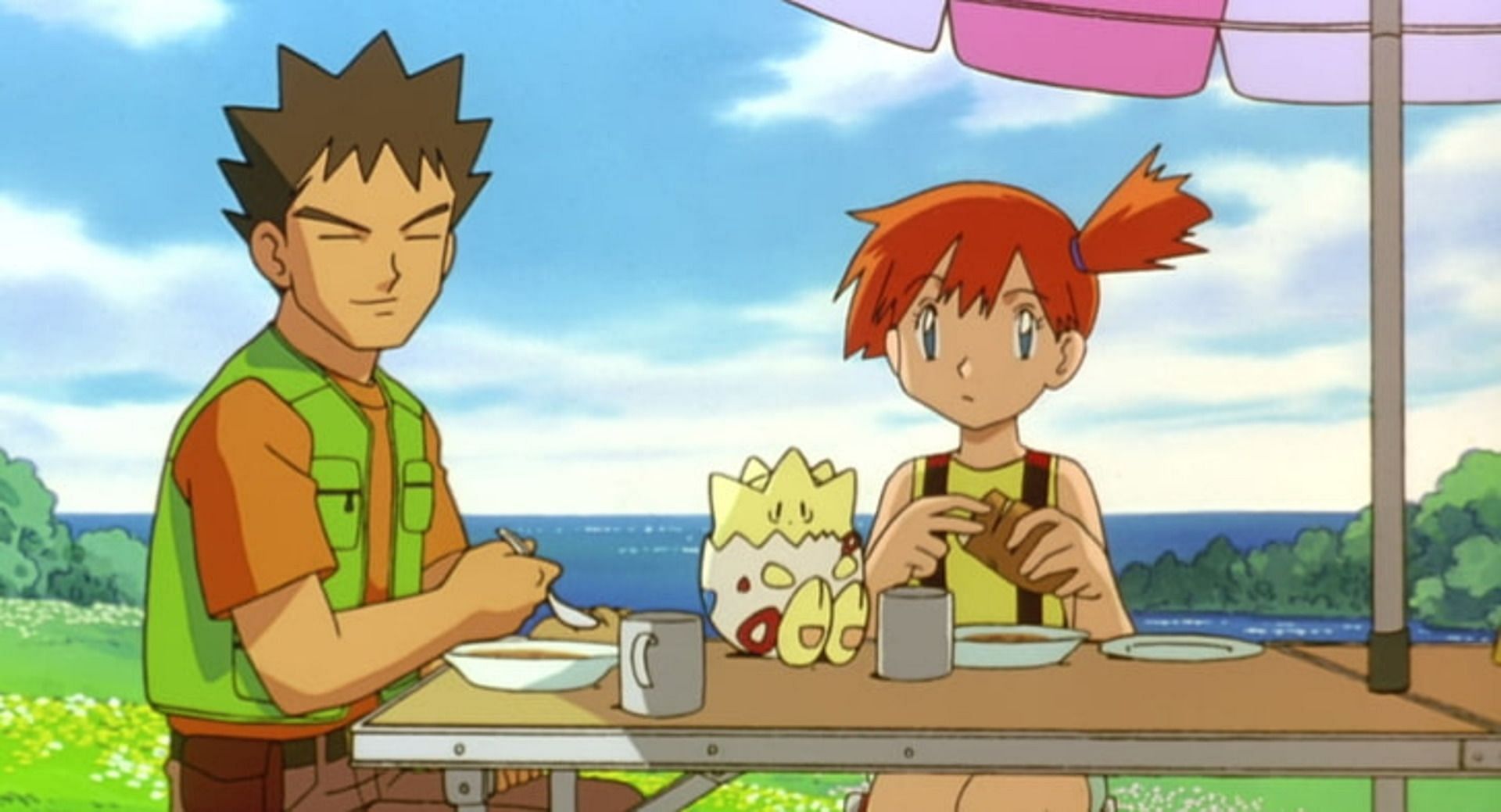 Anime character: Brock (left) and Misty (Right) in Pokemon (Image via OLM)