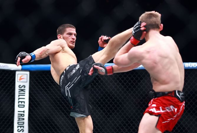 "I’m 18-0 – that’s no joke" - Movsar Evloev talks featherweight title shot after win over Arnold Allen