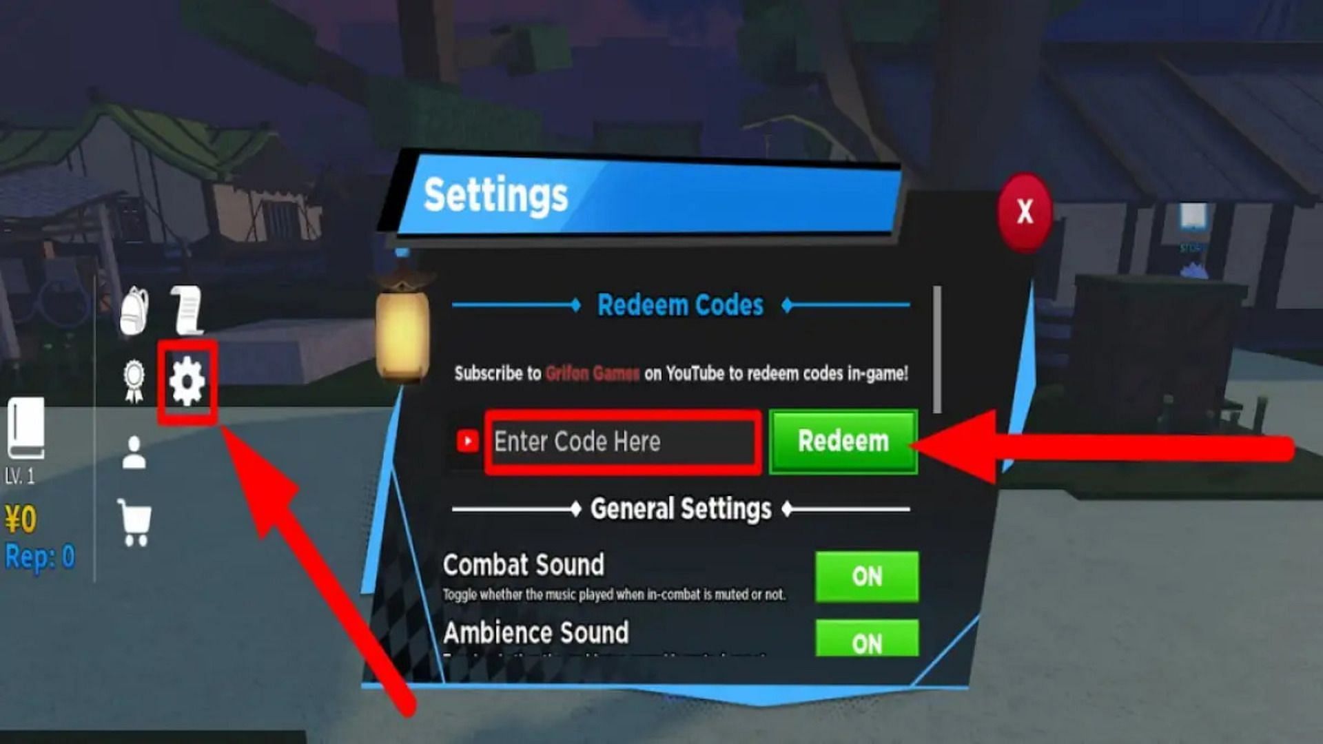 Here’s how you can easily redeem codes in Kaizen (Image via Roblox)
