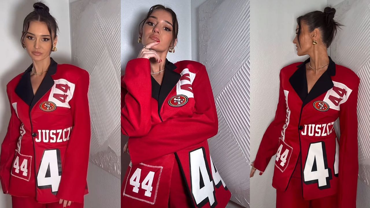 Kristin Juszczyk reveals another NFL-themed jacket